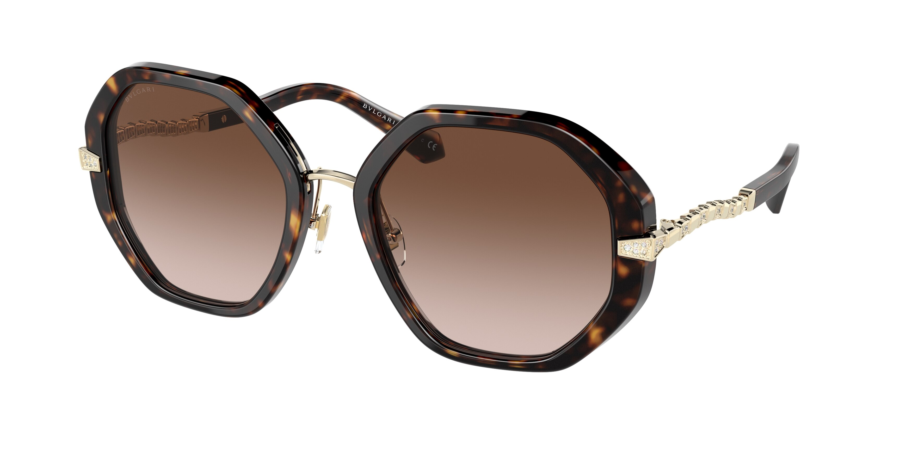 Bvlgari tortoise 2025 shell glasses